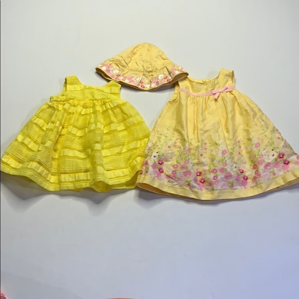 Baby Gap & Gymboree Yellow Dress Lot 3-6 Months